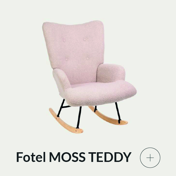 Fotel bujany różowy