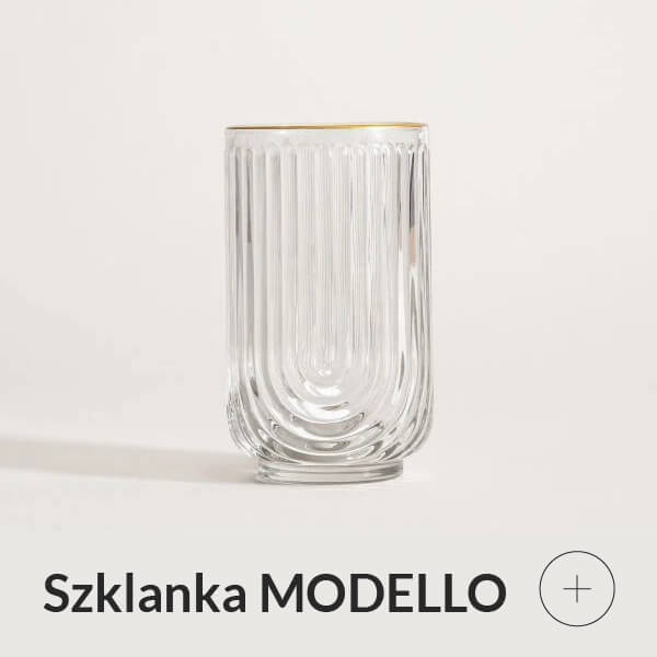 Szklanka ze złotym rantem
