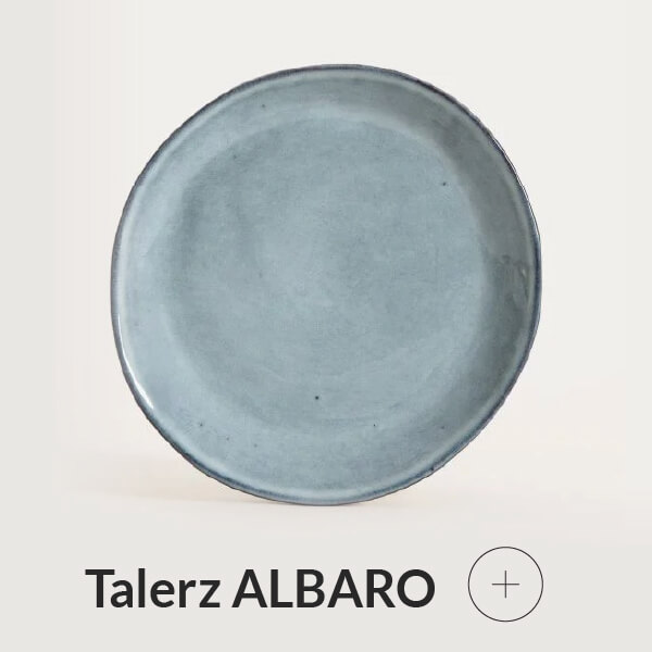 Talerz niebieski