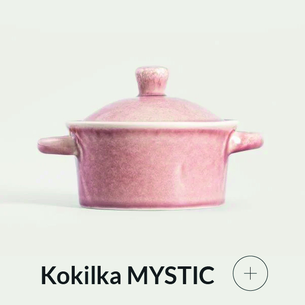 Kokilka różowa z kamionki