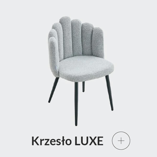 Krzesło w kształcie muszli szare
