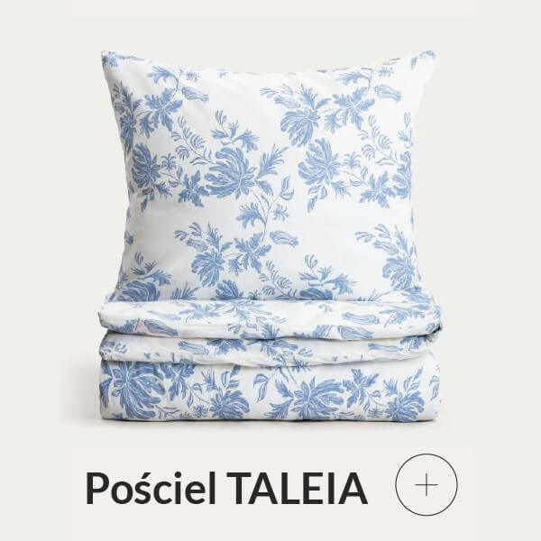 Pościel bawełniana w niebieski wzór