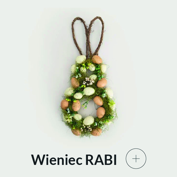 Wieniec wielkanocny w kształcie zająca
