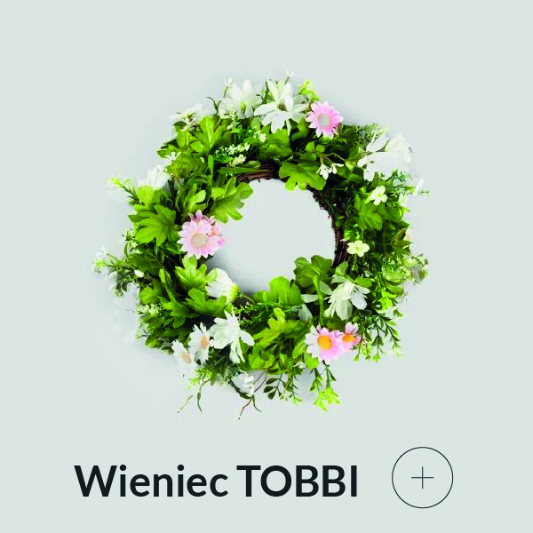 Wieniec wielkanocny z kwiatami