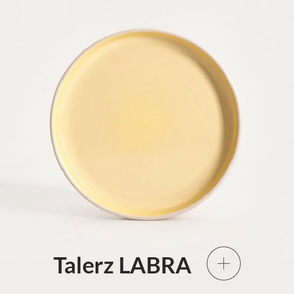 Talerz żółty