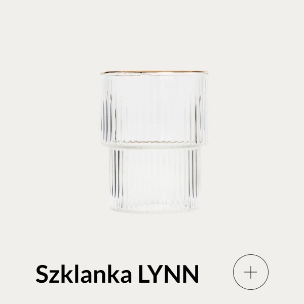 Szklanka ze złotym rantem
