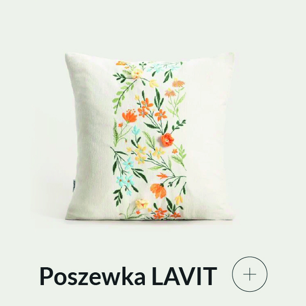 Poszewka dekoracyjna w kwiaty