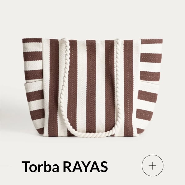 Torba w brązowe paski