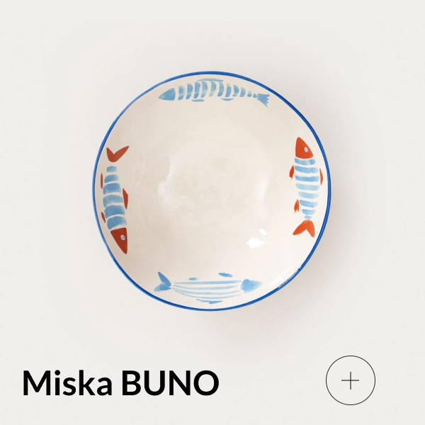 Miska coastal z rybami