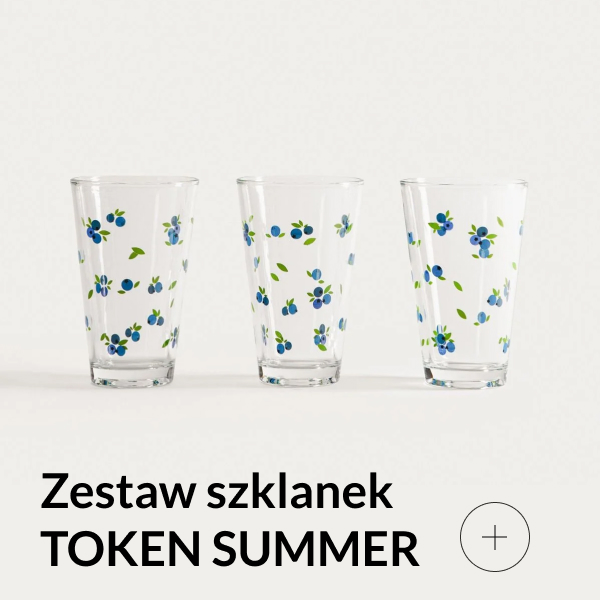 Zestaw szklanek w borówki