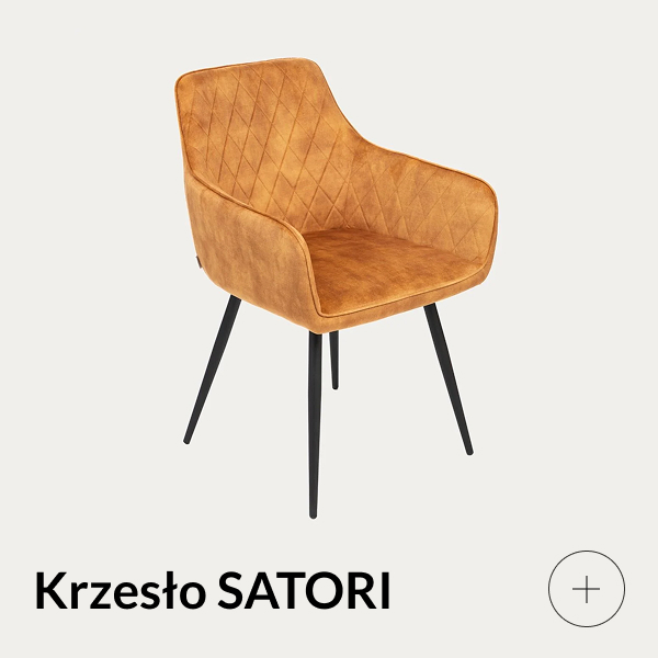 krzesło z podłokietnikami musztardowe