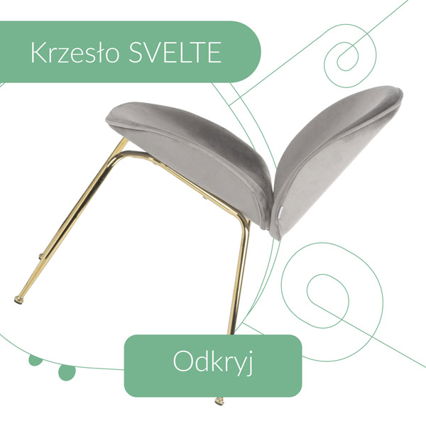 Krzesło szare Svelte
