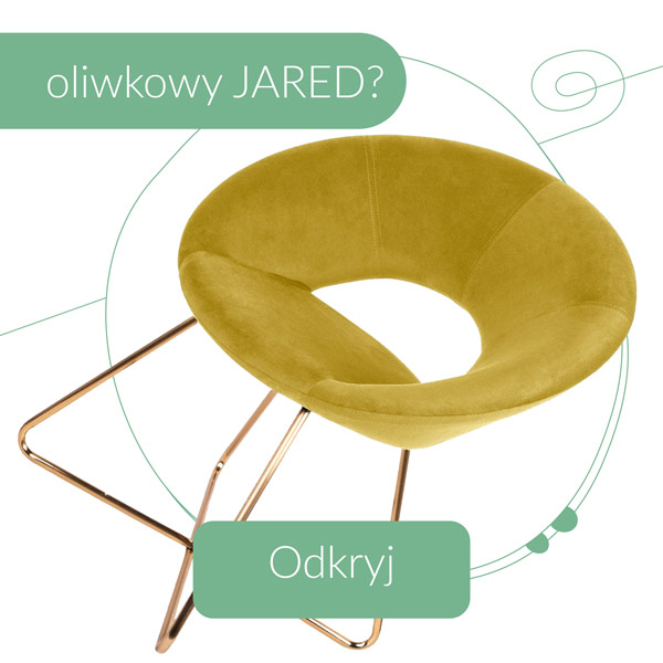Krzesło oliwkowe z weluru