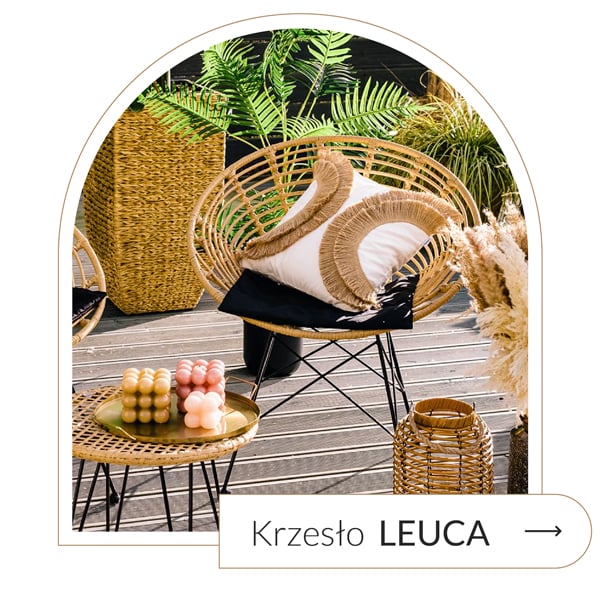 krzesło plecione boho