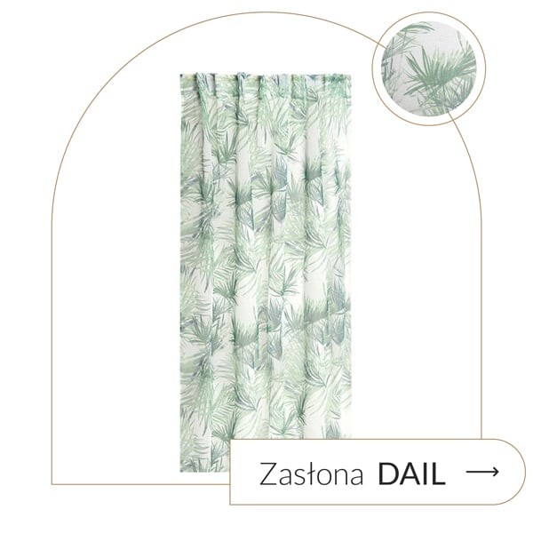 zasłona w liście