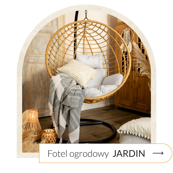 Fotel ogrodowy na stelażu