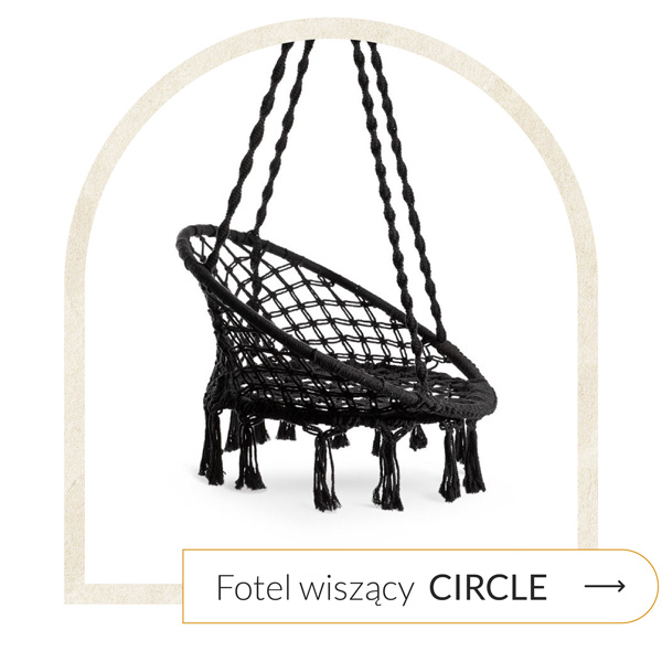 Fotel kula wiszący ogrodowy