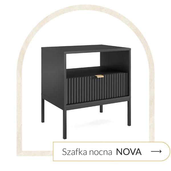szafka nocna czarna