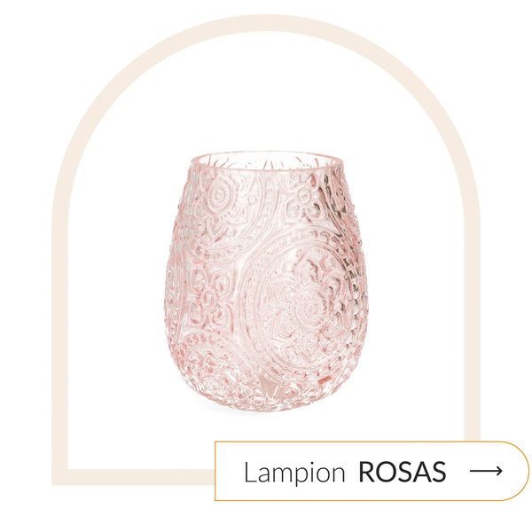 lampion różowy retro