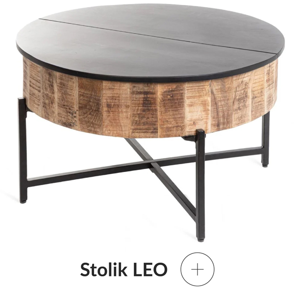 Stolik kawowy lite drewno