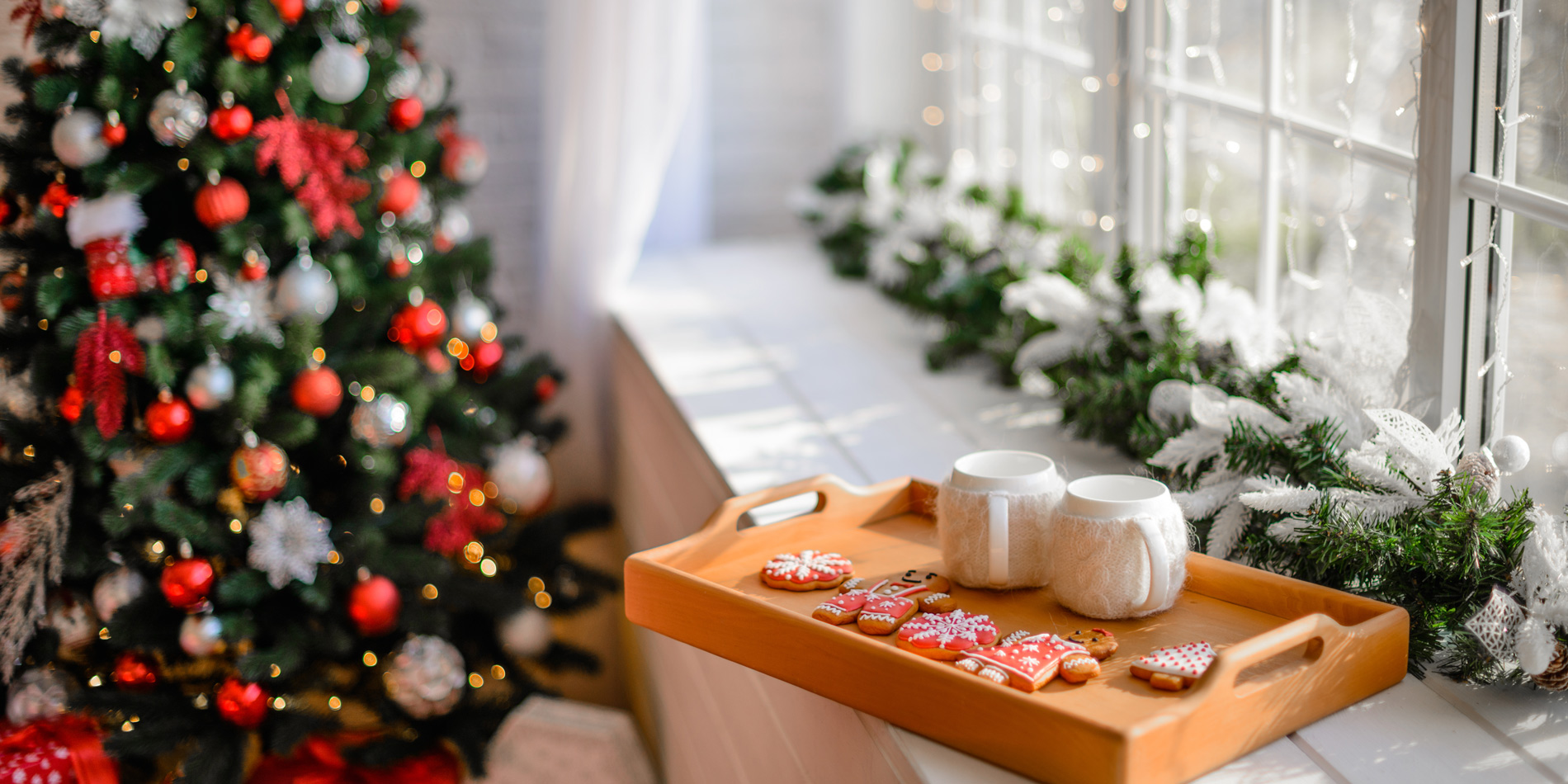 świąteczne dekoracje salonu