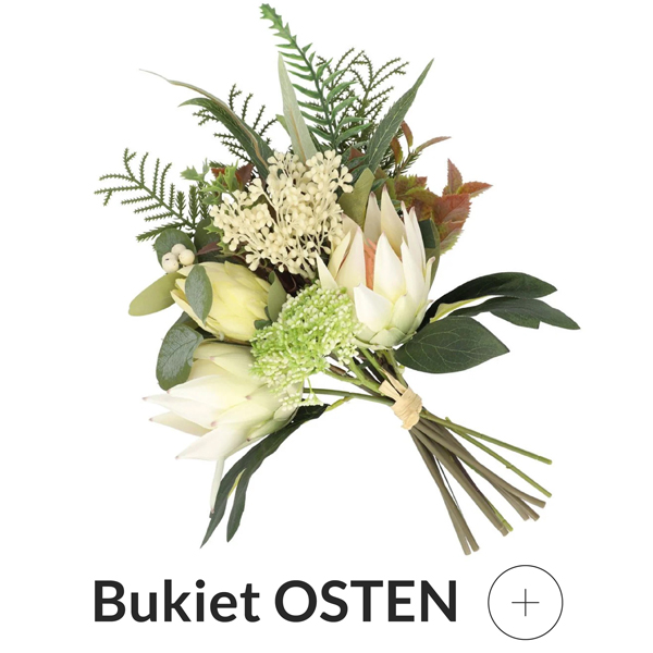 Bukiet sztuczny biały
