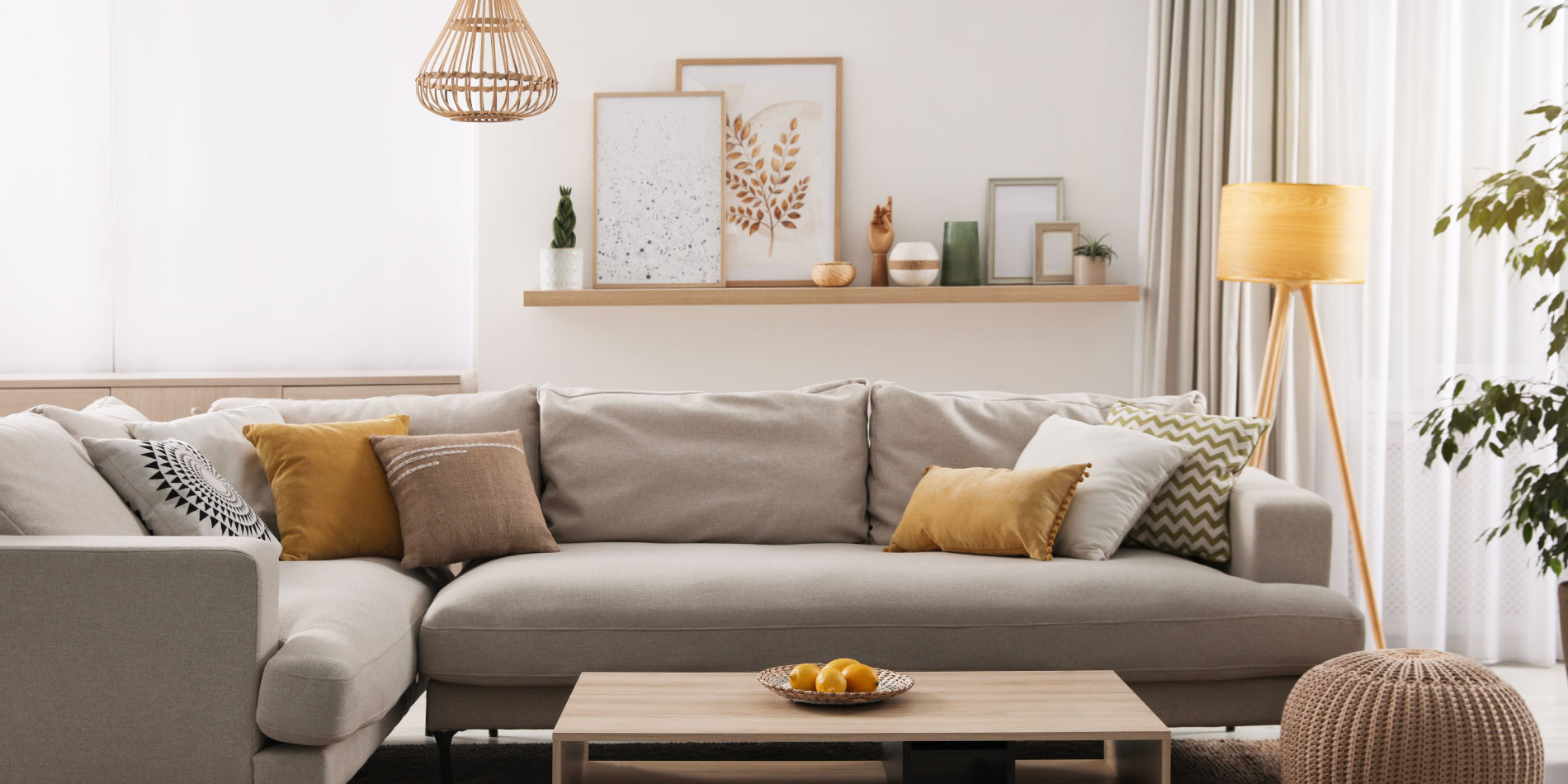 Oświetlenie do salonu skandynawskiego