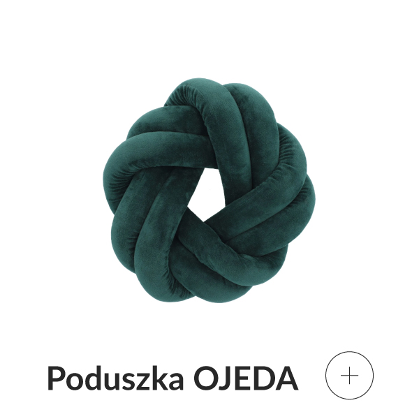 Poduszka węzeł zielona