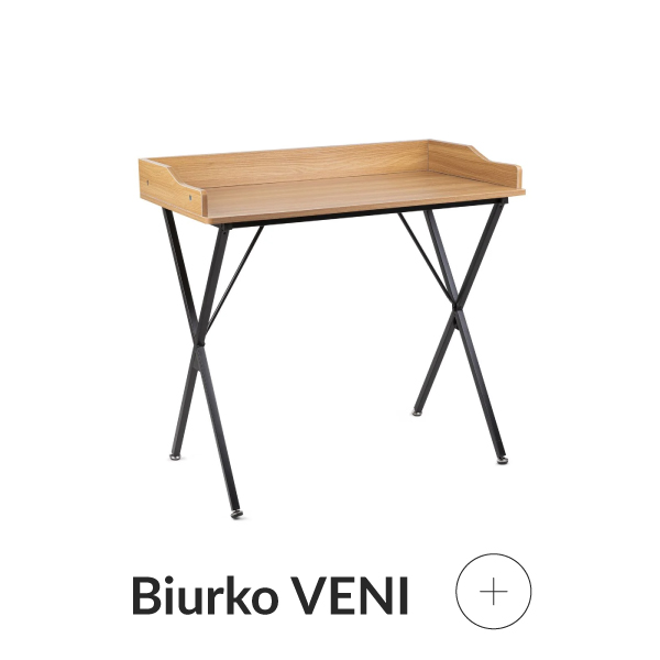 Biurko drewniane skandynawskie