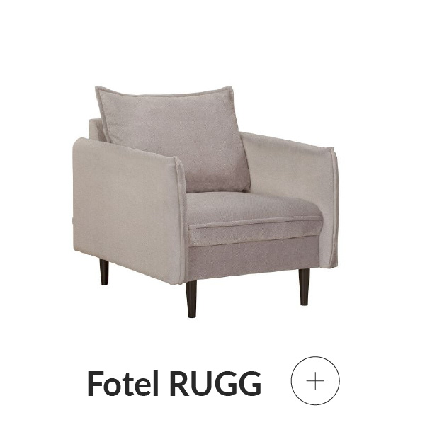 Fotel beżowy z drewnianymi nóżkami