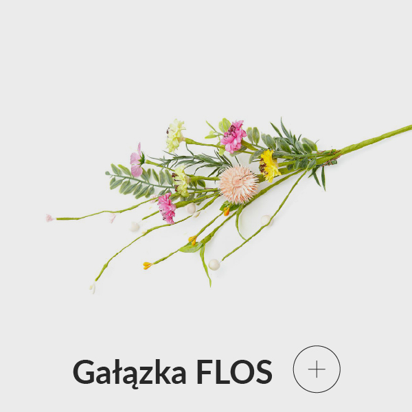 gałązka sztuczna z kwiatuszkami