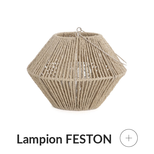 Lampion na balkon z masy papierowej