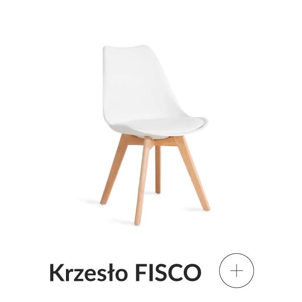 Krzesło białe skandynawskie