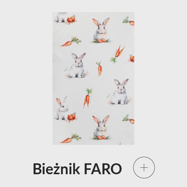 Bieżnik z zajączkami