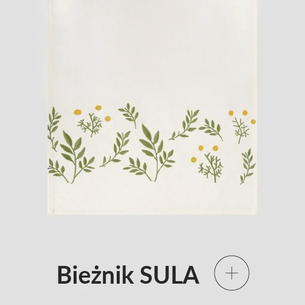 Bieżnik z kwiatuszkami