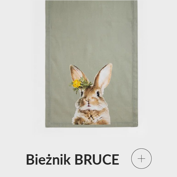 Bieżnik wielkanocny z zajączkiem