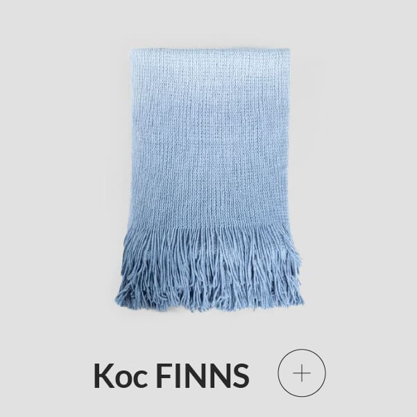 Koc niebieski ombre