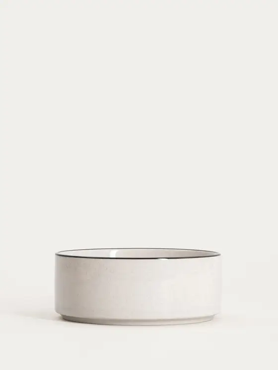 Miska AZRA z czarnym rantem 16 cm