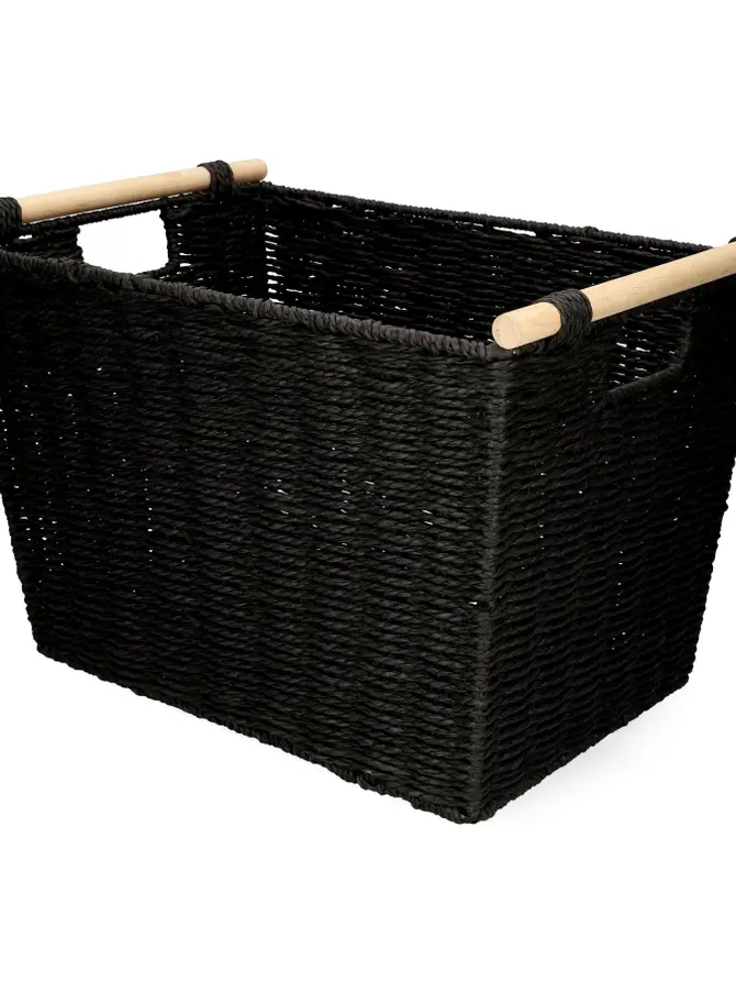 Kosz MOSVIK czarny 41x29x27 cm