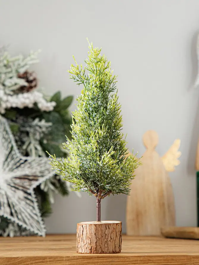 Choinka DULA oszroniona na pieńku 30 cm
