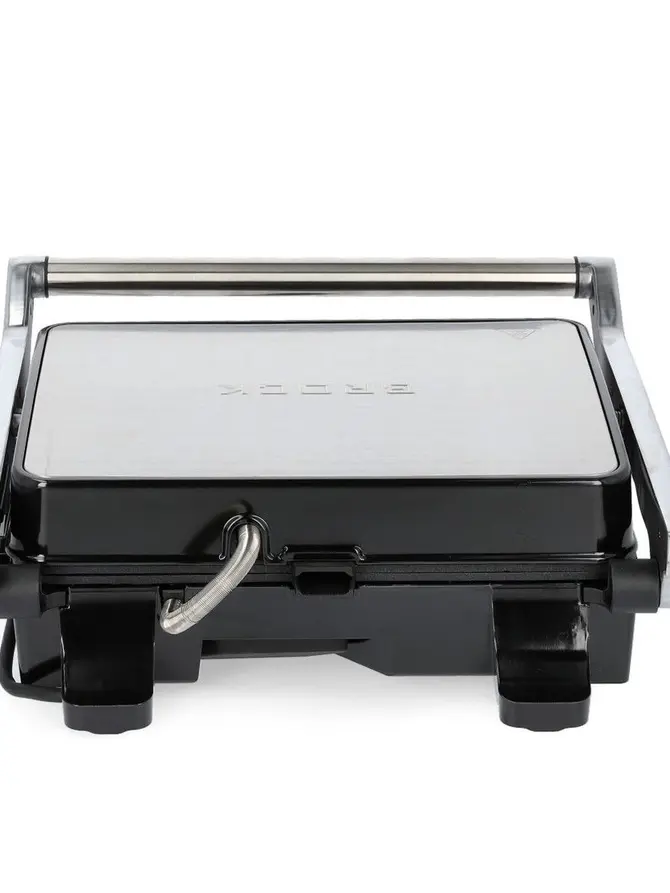 Grill elektryczny BROCK srebrny 1500 W
