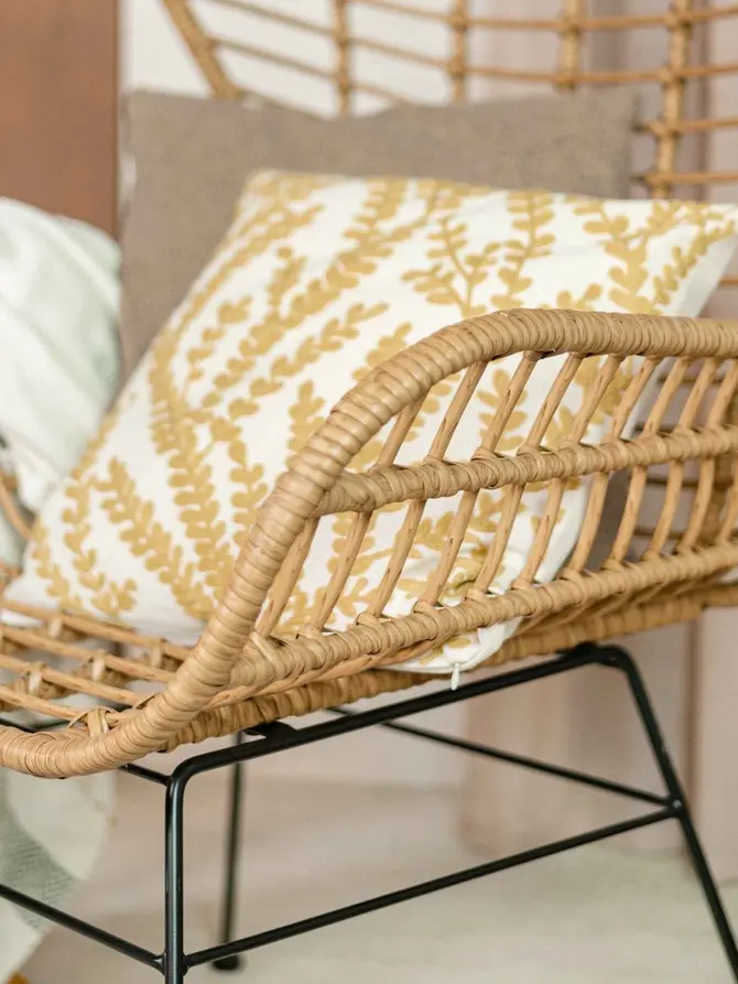 Fotel JARDIN pleciony naturalny 70x80x110cm