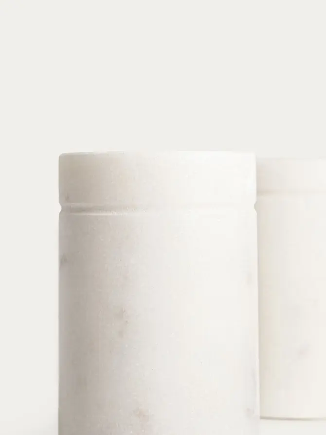 Zestaw przyprawników MARBLE marmurowych klasycznych 2 szt.