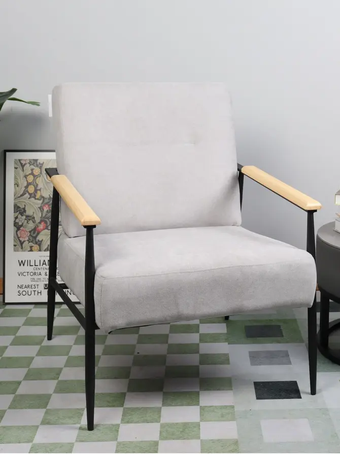 Fotel VELUDO szary 71x70x83 cm