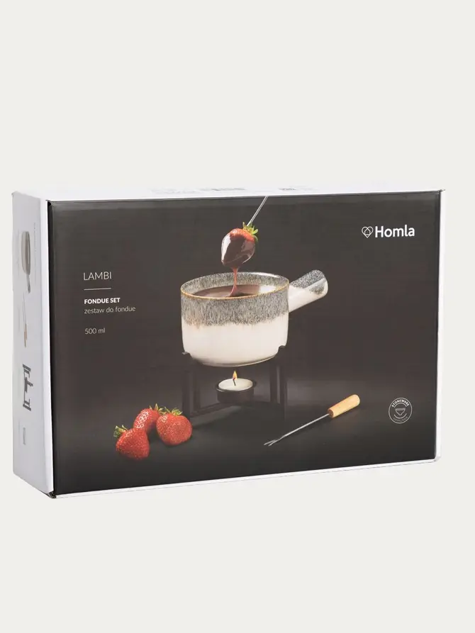 Zestaw do fondue LAMBI z podgrzewaczem 500 ml