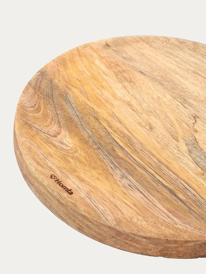 Patera SJAL MANGO drewniana na nóżce 25x7 cm