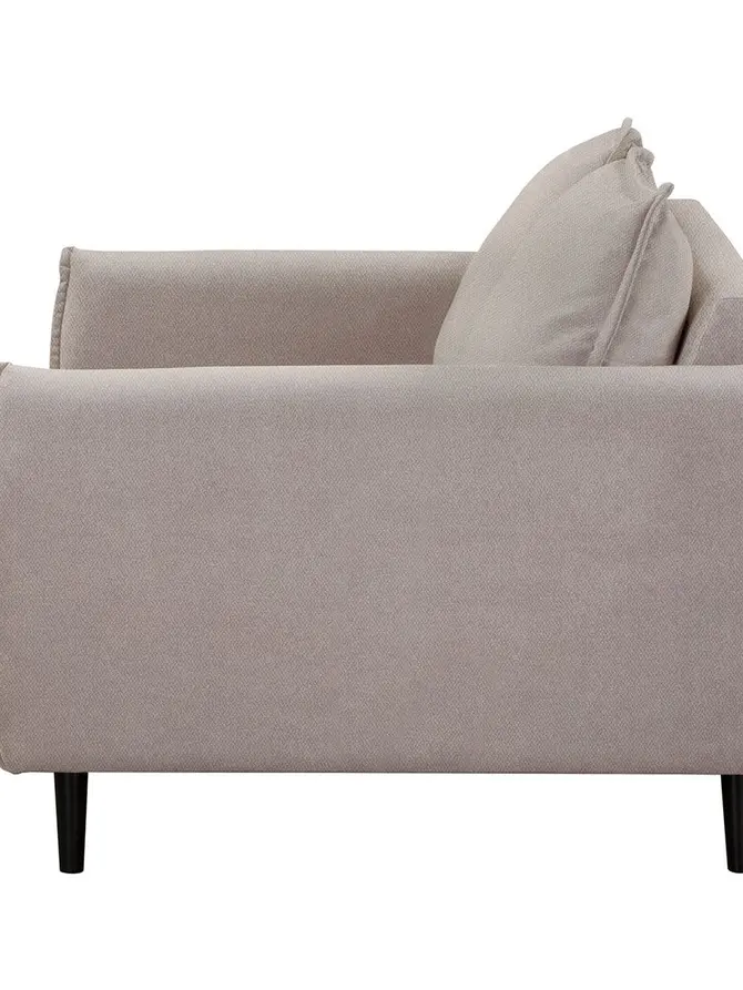 Sofa RUGG Sofa w tkaninie beżowy 149x86x91 cm