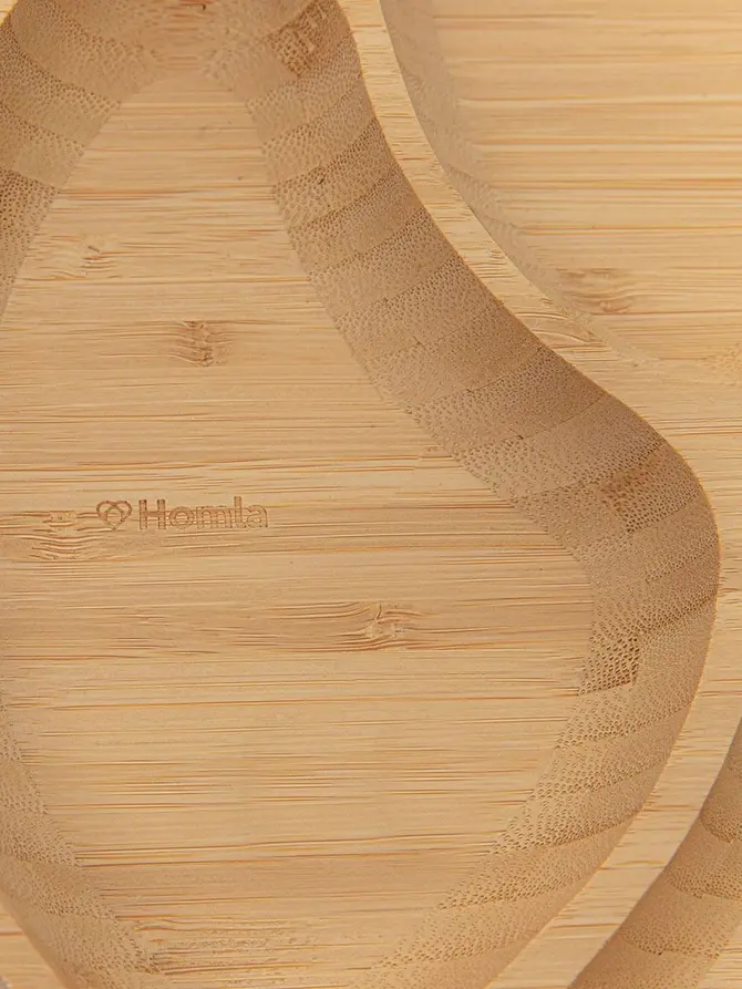 Półmisek BAMBOU bambusowy z trzema przegródkami 25 cm