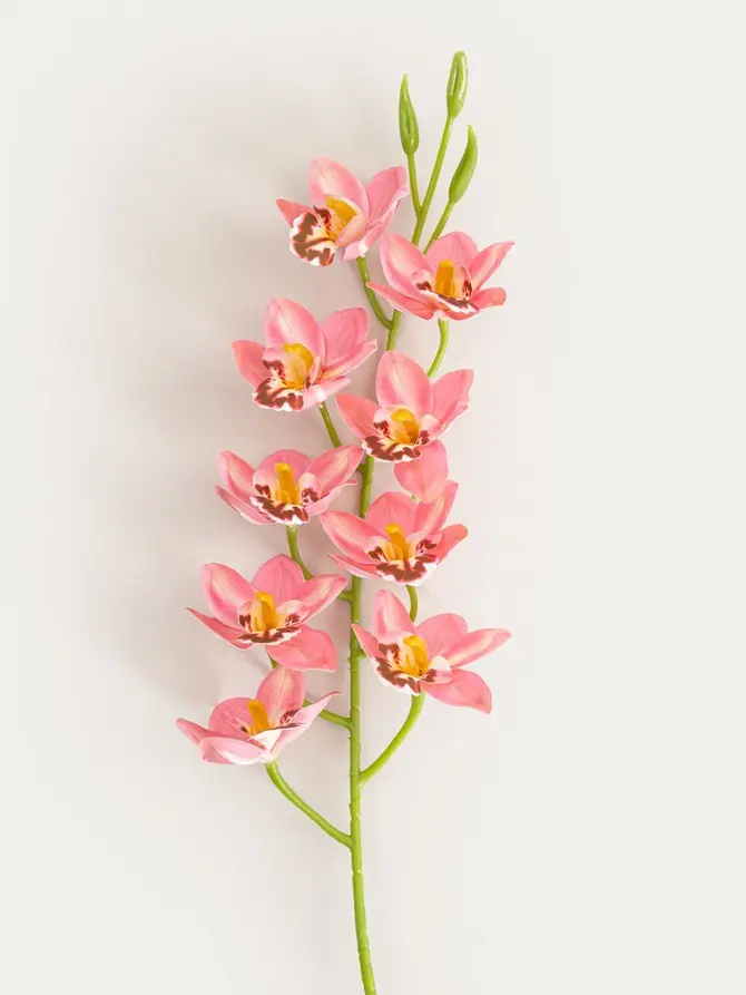 Gałązka sztuczna ORKID orchidea różowa 109 cm