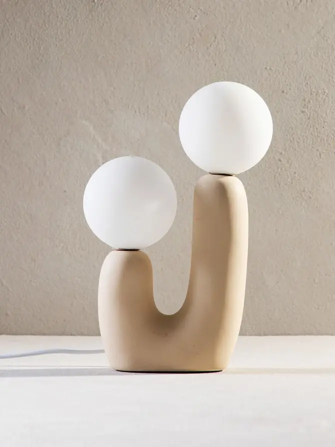 Lampa stołowa ORMIK ceramiczna 20x11x31 cm